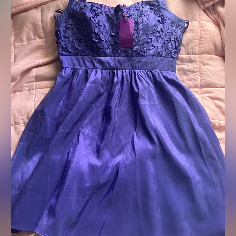 beautiful purple new kids dance dress